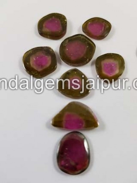 Watermelon Tourmaline Smooth Slices